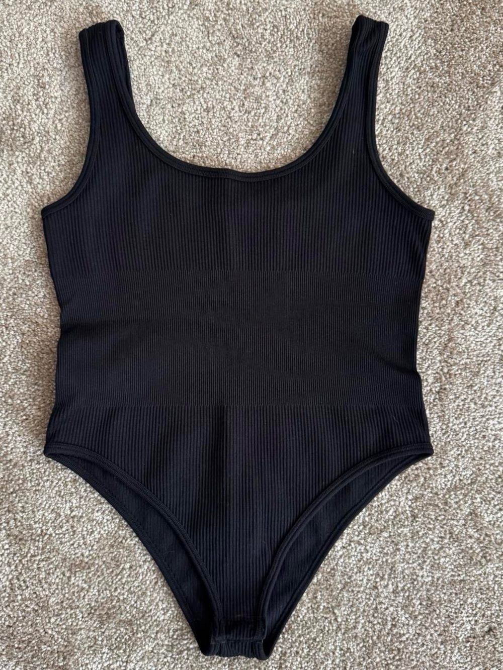 Women’s Ribbed Black bodysuit
